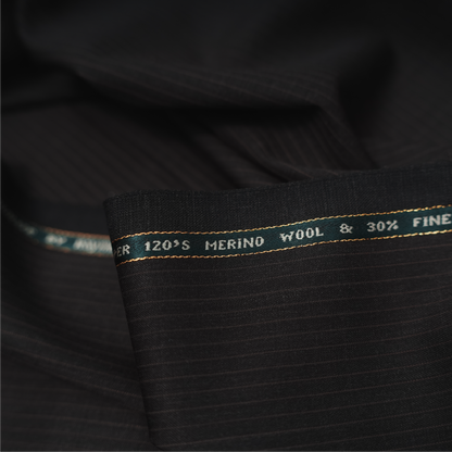 Raymond Lexican Merino Wool 130 Unstitched Suiting Fabric (Dark Teal with Red Checks)