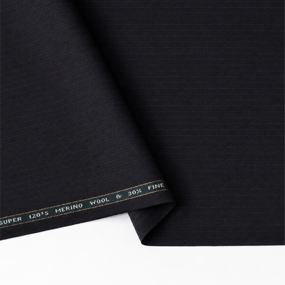 Raymond Lexican Merino Wool 130 Unstitched Suiting Fabric (Dark Teal with Red Checks)