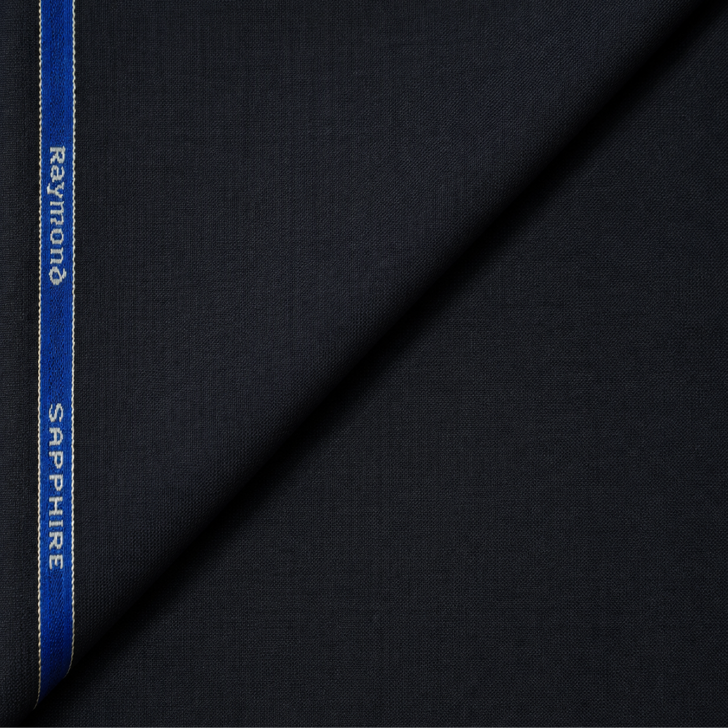 Raymond Sapphire 65% Polyester 35% Wool Unstitched Suiting Fabric (Dark Navy)