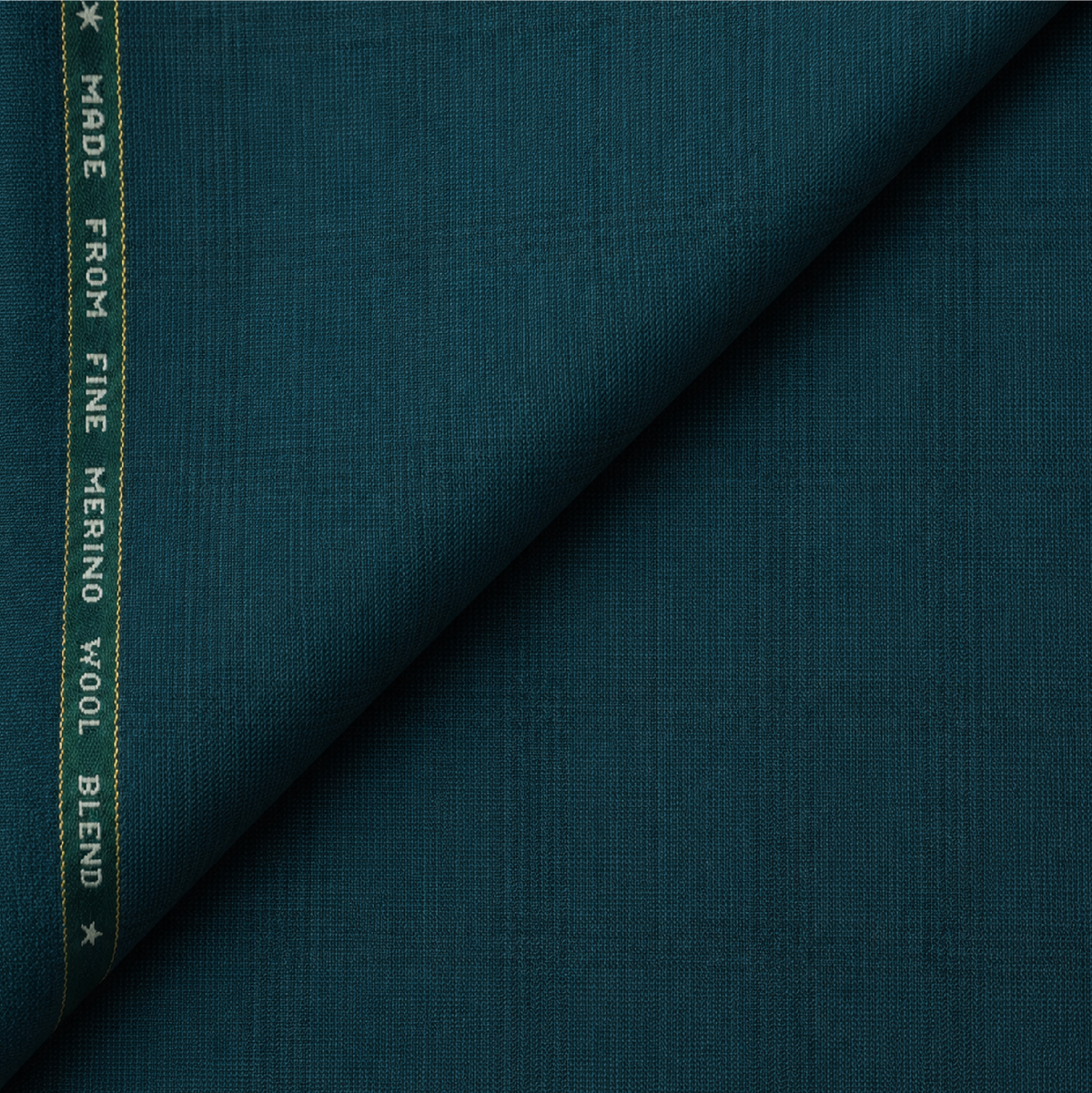 Raymond Spanax Merino Wool Blend Stretch Unstitched Suiting Fabric (Dark Teal Green)