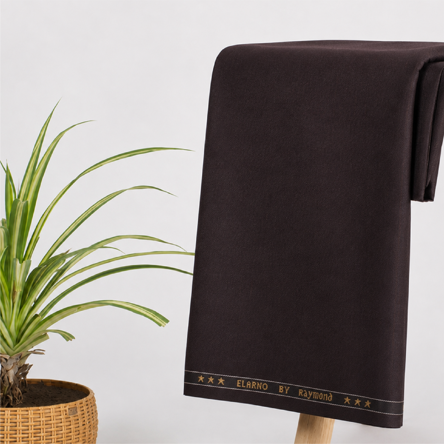 Raymond Elarno Unstitched Suiting Fabric (Dark Wine)