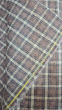 Raymond Warm Check Cotton Unstitched Shirting Fabric (Salmon Red )