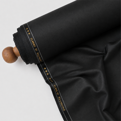 Raymond Elarno Unstitched Suiting Fabric (Black)