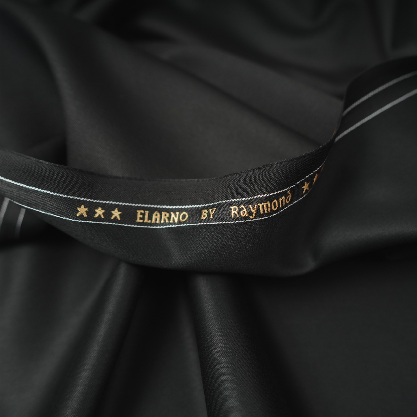 Raymond Elarno Unstitched Suiting Fabric (Black)