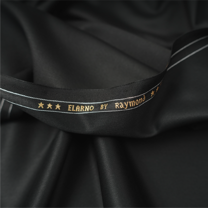 Raymond Elarno Unstitched Suiting Fabric (Black)