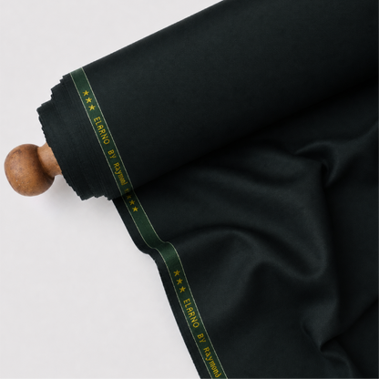 Raymond Elarno Unstitched Suiting Fabric (Dark Bottle Green)