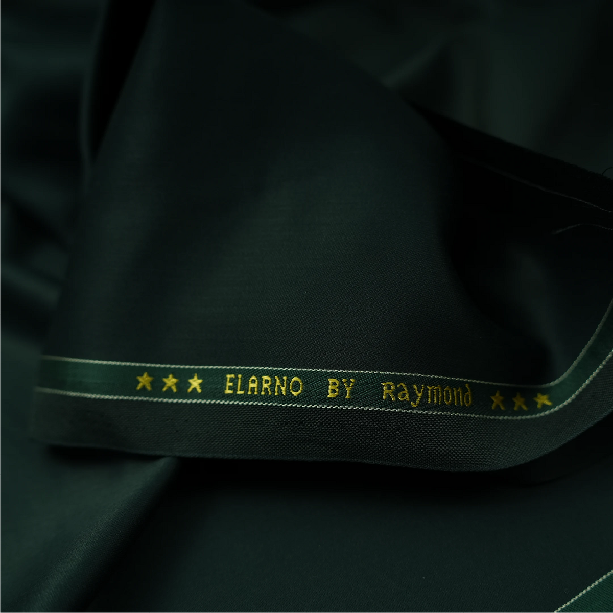 Raymond Elarno Unstitched Suiting Fabric (Dark Bottle Green)