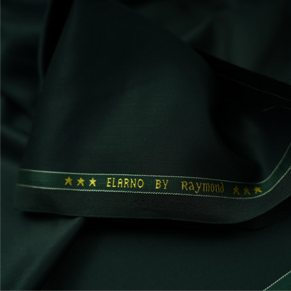 Raymond Elarno Unstitched Suiting Fabric (Dark Bottle Green)