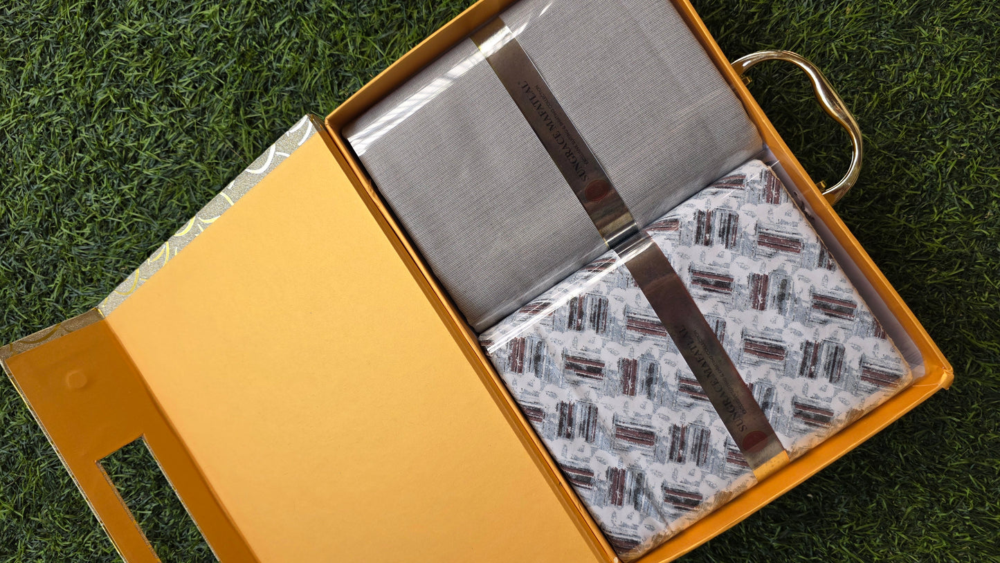 Sungrace Mafatlal Gift Pack of Unstitched Shirt & Trouser Fabrics
