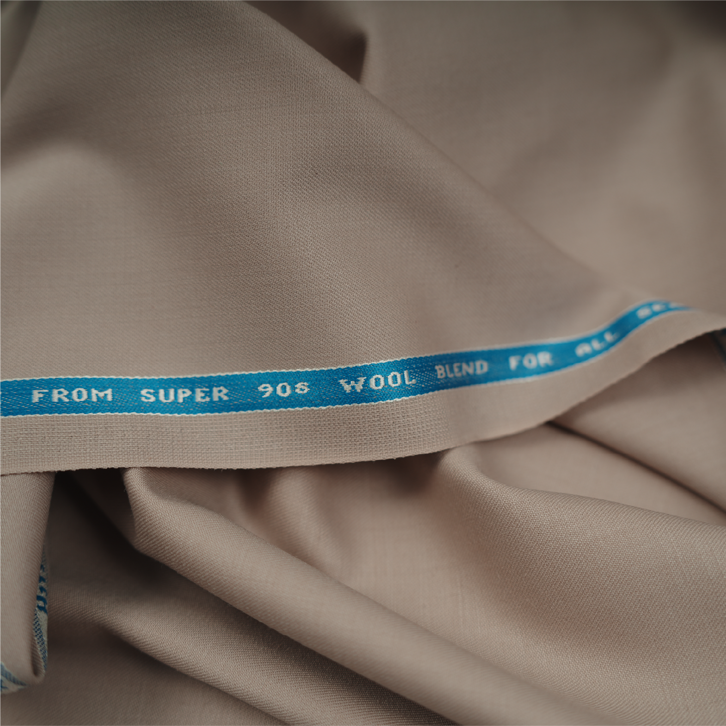 Raymond Exotic Techno Stretch Super 90's Wool Blend Unstitched Suiting Fabric (Beige)