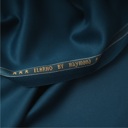 Raymond Elarno Unstitched Suiting Fabric (Teal Blue)
