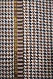 Geofferey Hammonds Houndstooth Check Unstitched 100% Pure Wool Tweed Fabric (Dark Brown)