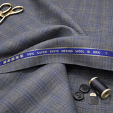 Raymond Luxolite Unstitched 120s Merino Wool Suiting Fabric (Grey)