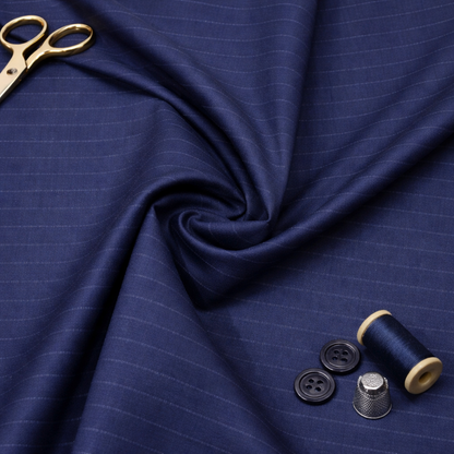 Raymond Styleford Unstitched 130s Merino Wool Suiting Fabric (Blue)