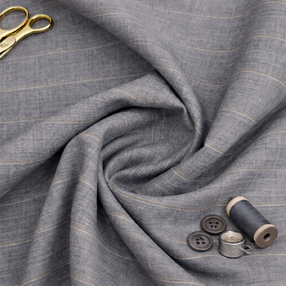 Raymond Regal Gaze Unstitched 120s Merino Wool Suiting Fabric (Dusty Grey)