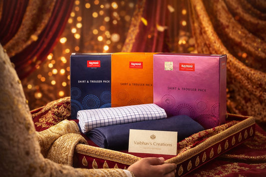 Raymond Classic Gift Pack of Unstitched Shirt & Trouser Fabrics