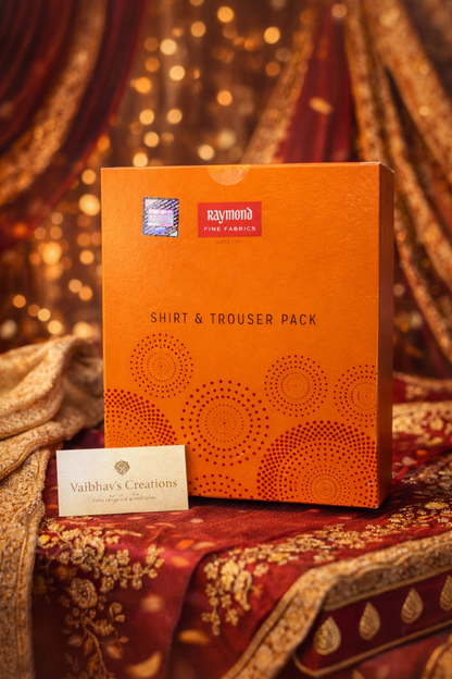 Raymond Classic Gift Pack of Unstitched Shirt & Trouser Fabrics