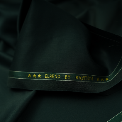 Raymond Elarno Unstitched Suiting Fabric (Dark Bottle Green)