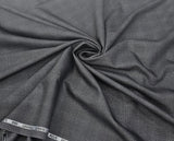 Raymond Taurus Self Check Unstitched Suiting Fabric (Black Grey)