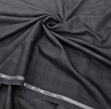 Raymond Taurus Self Check Unstitched Suiting Fabric (Black Grey)