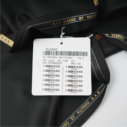 Raymond Elarno  Unstitched Suiting Fabric (Black)