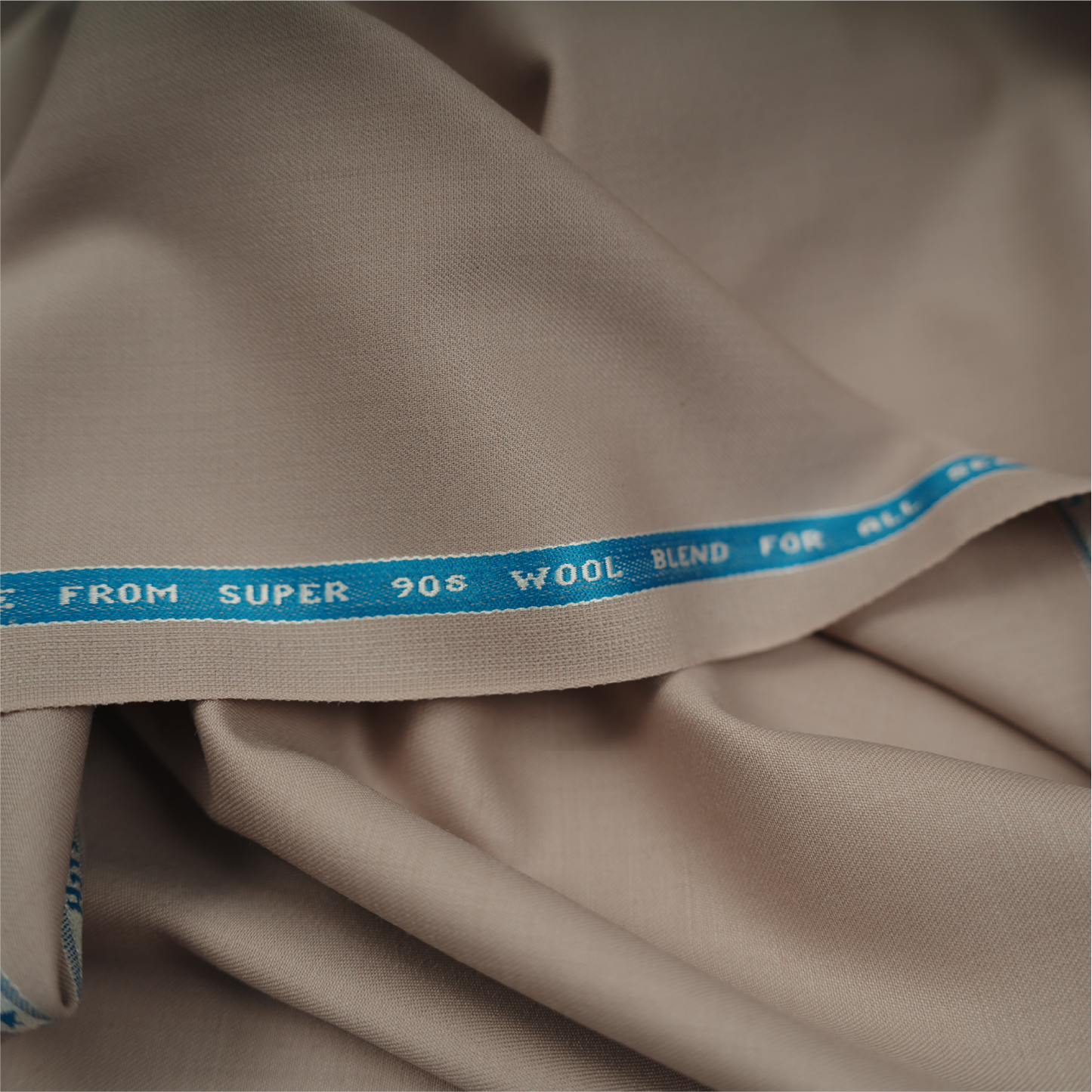 Raymond Exotic Techno Stretch Super 90's Wool Blend Unstitched Suiting Fabric (Beige)
