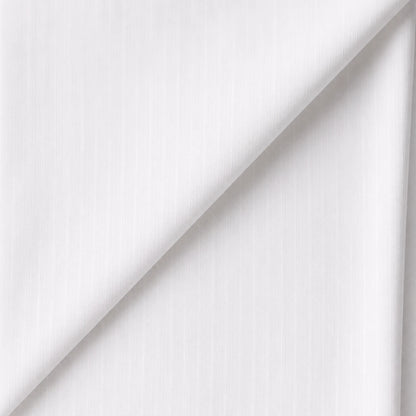 White Imported Lycra Satin Shirting Fabric, 90% cotton and 10% Lycra