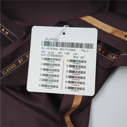 Raymond Elarno  Unstitched Suiting Fabric (Dark Wine)