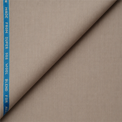 Raymond Exotic Techno Stretch Super 90's wool blend beige unstitched suiting fabric