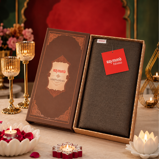 Raymond Home Abhinandan Shawl – Premium Brown Shawl for Men