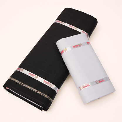 Raymond Premium Suit Gift Pack - Suiting & Shirting Fabric with Tie, Pocket Square & Cufflinks