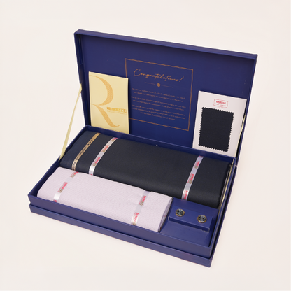 Raymond Premium Suit Gift Set - Suiting & Shirting Fabric with Cufflinks