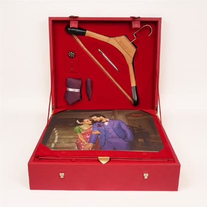 Raymond Premium Suit Length Gift Set – Shirt & Trouser Fabric with Tie, Pocket Square & Accessories