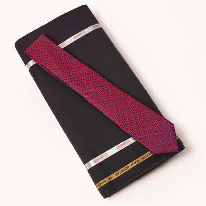 Raymond Suit Length Gift Pack with Free Tie - Premium Formal Fabric Set