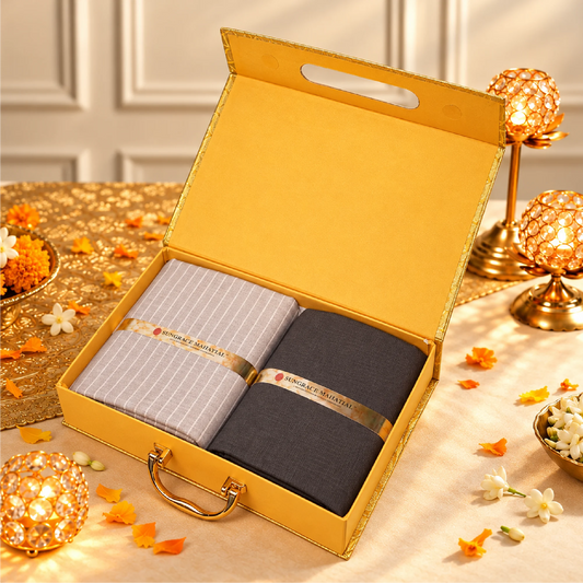 Sungrace Mafatlal Solitare - Premium Trouser & Shirting Fabric Set
