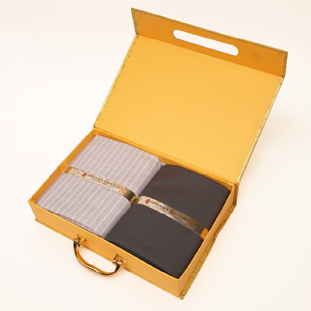 Sungrace Mafatlal Solitare - Premium Trouser & Shirting Fabric Set