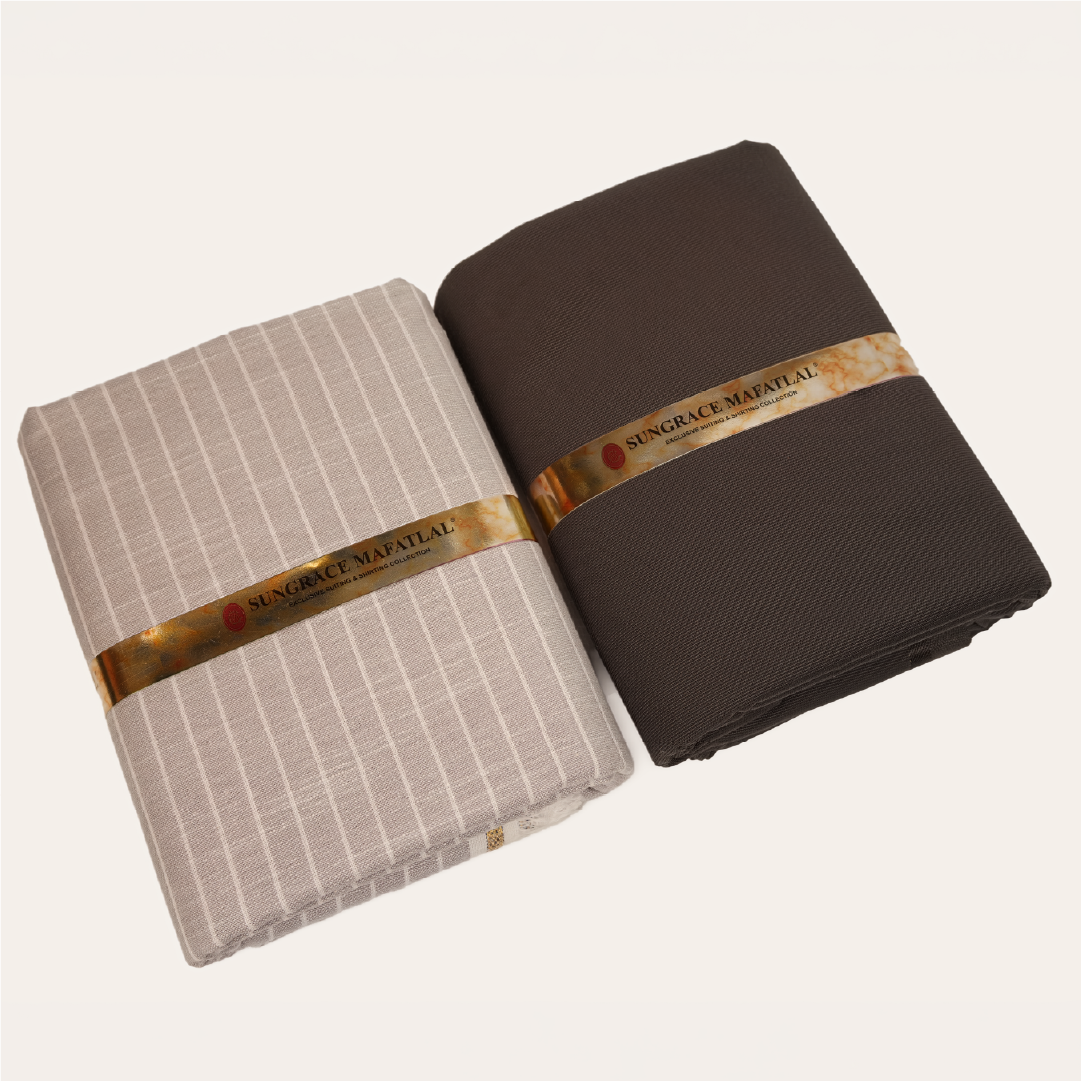 Sungrace Mafatlal Solitare - Premium Trouser & Shirting Fabric Set