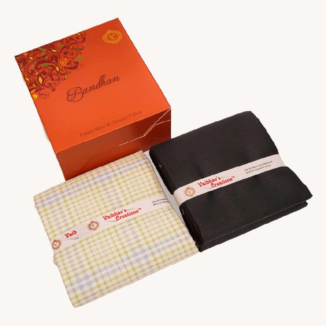 Vaibhav's Creations Bandhan - Shirting & Trouser Fabric Combo