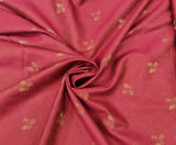 Soktas Pure Egyptian Cotton Unstitched Fabric (Vibrant Red)