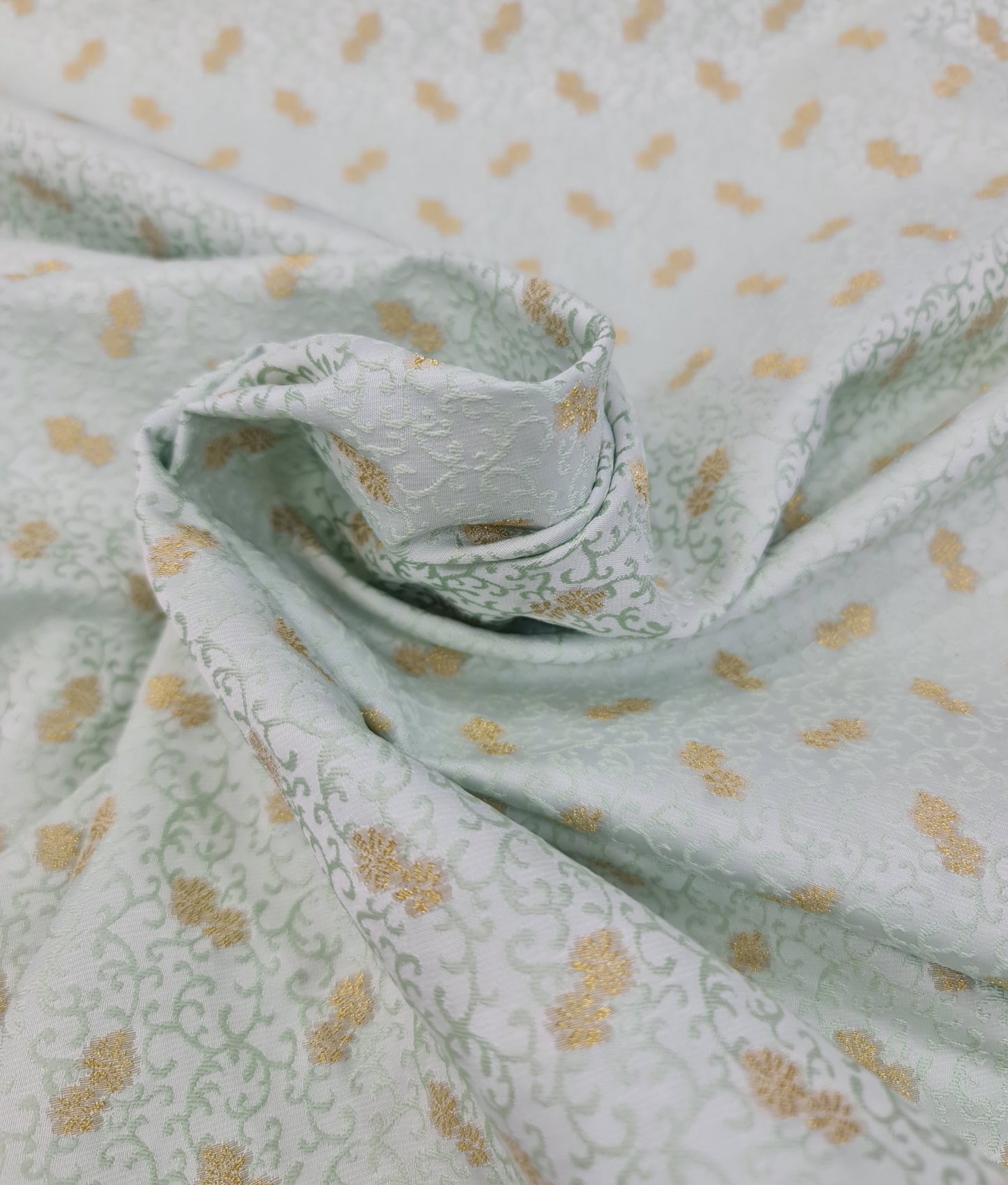 Raymond Celebraze Premium Jacquard Sherwani Fabric (Light Green)