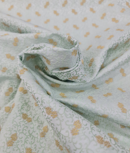 Raymond Celebraze Premium Jacquard Sherwani Fabric (Light Green)
