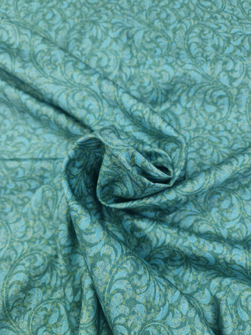Raymond Splash Cotton Unstitched Shirting Fabric (Sea Green)