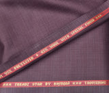 Raymond Trendz Star Wool Blend Self Micro Checks Unstitched Suiting Fabric (Wine)