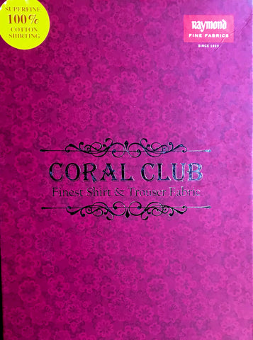 Raymond Coral Club Gift Pack of Unstitched Shirt & Trouser Fabrics