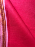 Vaibhav's Creations Cotton Mix Border Dhoti (Red)