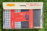 Vaibhav's Creations Maza Gift Pack of Unstitched Shirt & Trouser Fabrics