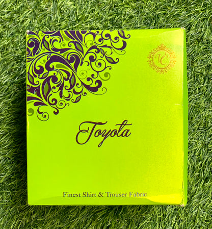 Vaibhav's Creations Toyota Gift Pack of Unstitched Shirt & Trouser Fabrics