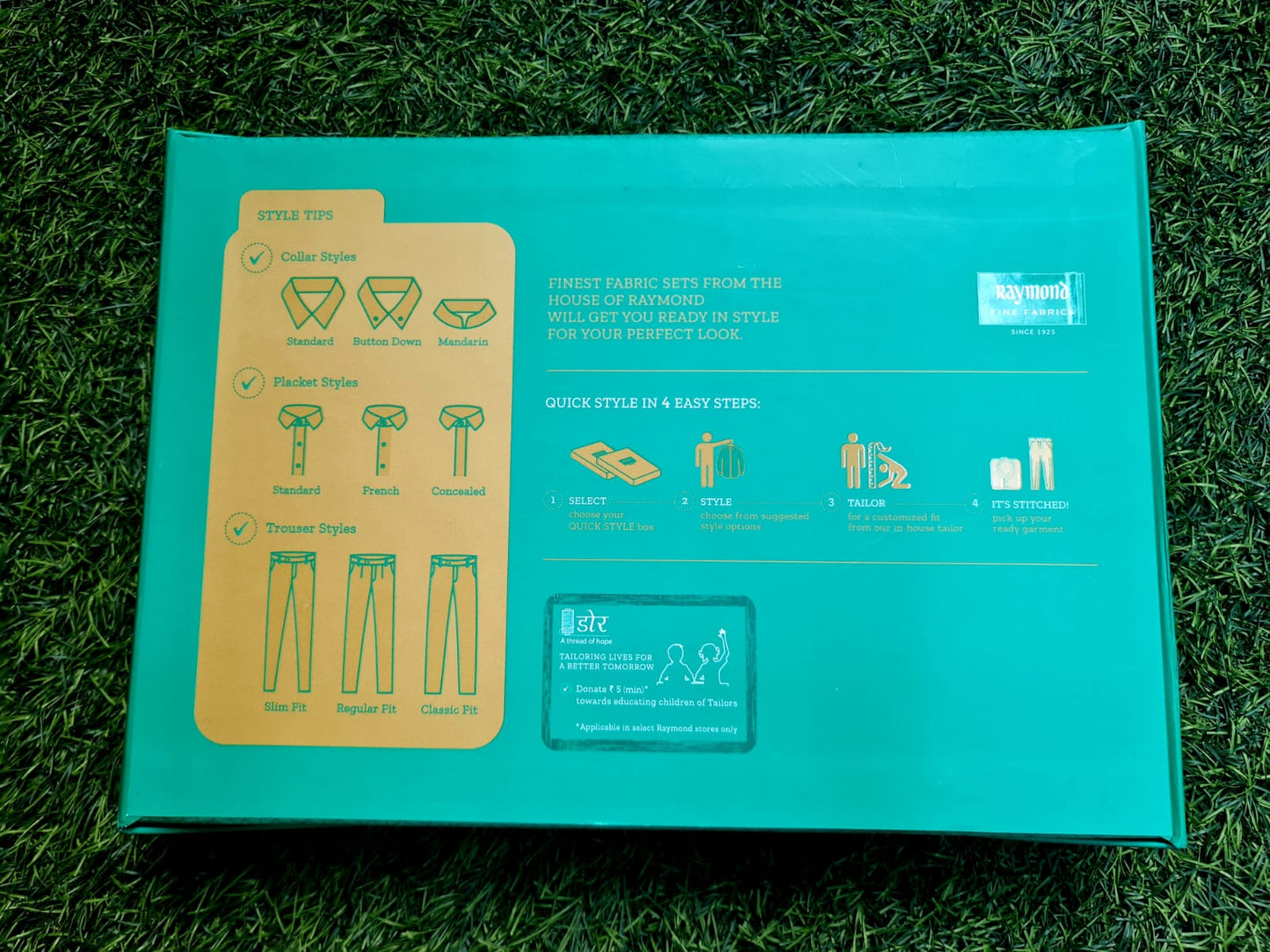 Raymond Pearl Gift Pack of Unstitched Shirt & Trouser Fabrics