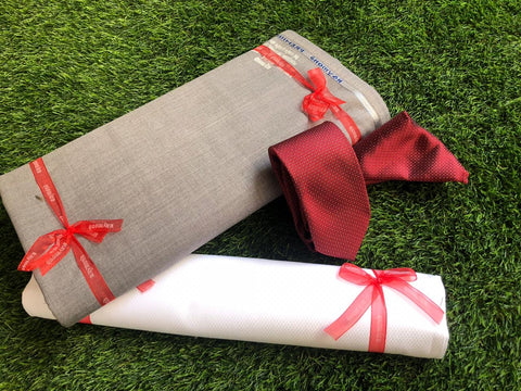 Set of Men's Tie, Handkerchief & Cufflinks luxurious Persian Inspired Darya  - ShopiPersia